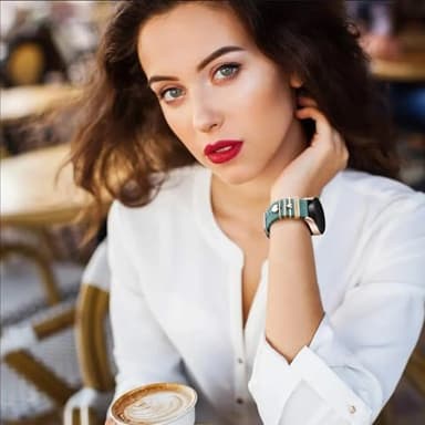 DaQin Flower Engraved Band Compatible with Samsung Galaxy Watch 7 Band/FE 6 5 4 40mm 44mm,Galaxy Active 2, 20mm Watch Band Soft Silicone Replacement Strap with Decorative Charms Accessories Women - Image 8