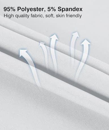 ZITY Golf Polo Shirts for Men Short Sleeve Athletic Tennis T-Shirt Navy White L - Image 4