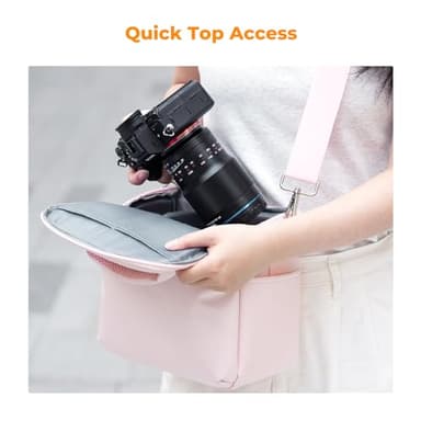 K&F Concept Camera Sling Bag Small Crossbody Camera Case DSLR/SLR/Cute Compact Shoulder Photography Bags for Photographers - Image 4