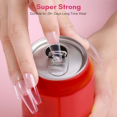 Makartt Super Strong Nail Glue for Press ons: Acrylic Nail Tips-Fake Nails-Salon Quality, Brush On, Quick Dry, Easy Application Durable & Long-Lasting Fast Glue False Nails, Hema Free - Image 3