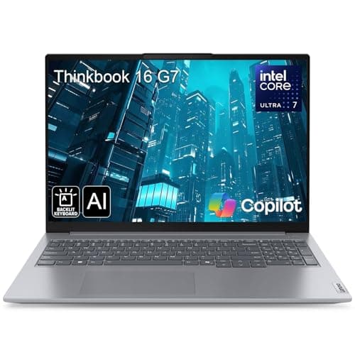 Lenovo ThinkBook 16 G7 16" FHD+ Business Laptop Computer, Intel 16-Core Ultra 7 155H (Beat i7-13705H), Arc Graphics, 32GB DDR5 RAM, 1TB PCIe SSD, WiFi 6E, Backlit Keyboard, Windows 11 Pro, AZ-XUT - Image 1