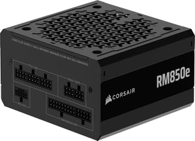 CORSAIR RM850e (2025) Fully Modular Low-Noise ATX Power Supply with 12V-2x6 Cable – ATX 3.1 & PCIe 5.1 Compliant, Cybenetics Gold Efficiency, 105°C-Rated Capacitors, Modern Standby Mode – Black - Image 1