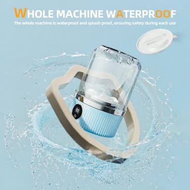 Portable Mini Washing Machine, 1L underwear washer with Digital Timer Display for underwear, socks, saliva towels, suitable for apartments, hotels, and travel and Fathers Day (Blue) - Image 8