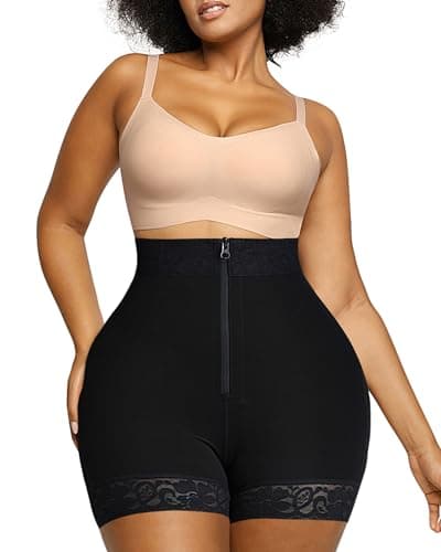 SHAPELLX Shapewear for Women Fajas Colombianas Moldeadoras Shapewear Tummy Control Shape wear Faja Shorts(Black,Large) - Image 1