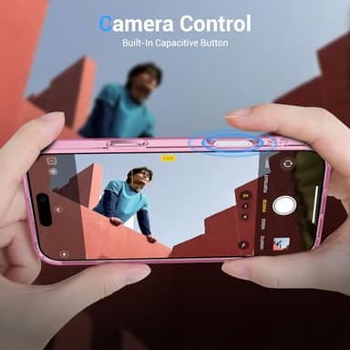 Temdan Designed for iPhone 16 Pro Max Case, [Compatible with Magsafe][Anti-Yellowing][Military-Grade Protection] Shockproof Protection Slim Cover-6.9 inch, Pink - Image 7