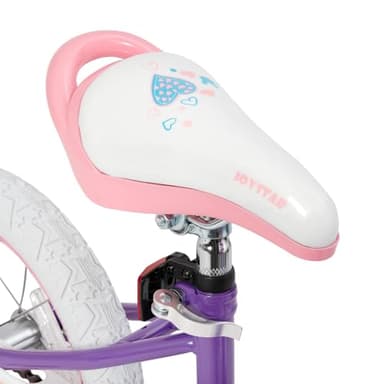 JOYSTAR 12 Inch Girls Bike Toddler Bike for 2 3 4 Years Old Girl 12" Kids Bikes for Ages 2-4 yr with Training Wheels and Basket Children's Bicycle in Purple - Image 7