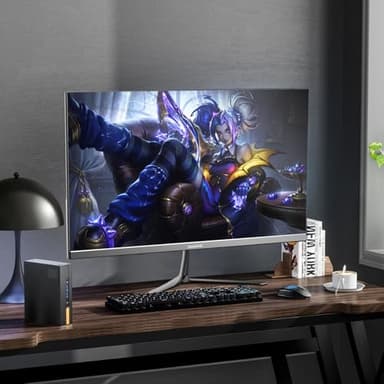 Gawfolk 24.5 Inch PC 200Hz Gaming Monitor, FHD 1080p screen, Built-in speakers,1ms without Bezel, freesync, 99% sRGB, 178 ° Angle View, HDMI、DisplayPort, Compatible with wall mounting 75*75MM - Black - Image 6
