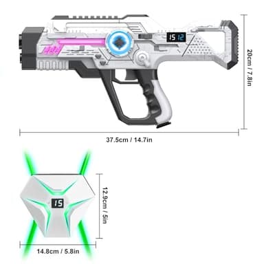 Winyea Tag Laser Tag Rechargeable, Lazer Tag Guns for Kids Gifts for Teens & Adults, Family Games and Teenage Group Activity Outdoor Cool Toy, Ages for 8 9 10 11 12+ Years Old Boys & Girls - Image 2