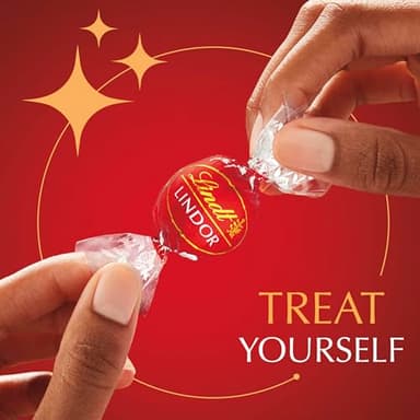 Lindt LINDOR Milk Chocolate Truffles, Milk Chocolate Candy with Smooth, Melting Truffle Center, Great for Gift Giving, 5.1 oz. Bag (6 Pack) - Image 4