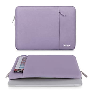 MOSISO Laptop Case 13 inch, 13 inch Laptop Sleeve Compatible with MacBook Air M4 M3 M2 M1 2025-2018 / Pro M2 M1 2025-2016, Polyester Vertical Computer Sleeve Bag with Pocket, Purple - Image 2