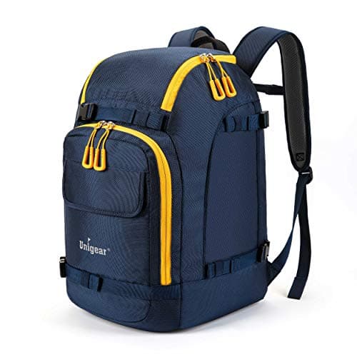 Unigear Ski Boot Bag, 50L Ski Boot Travel Backpack for Ski Helmet, Goggles, Gloves, Skis, Snowboard & Accessories (Blue) - Image 1