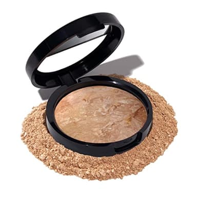 LAURA GELLER NEW YORK Award-Winning Baked Balance-n-Brighten Color Correcting Powder Foundation - Medium - Buildable Light to Medium Coverage - Demi-Matte Natural Finish - Image 1