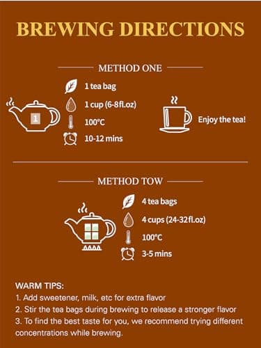 GLDNT Organic Cinnamon Tea Bags, Cinnamon Herbal Tea, Sweet & Slightly Spicy Flavor, Caffeine Free, 100 Count - Image 7