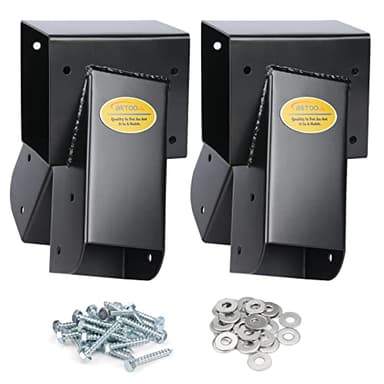 BETOOL Swing Set Brackets - 2pcs A Frame Swing Bracket Hardware with All Mounting Accessories (Black) - Image 1