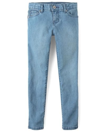 The Children's Place Big Girls' Skinny Jeans, Light Indigo 83810, 12S - Image 1