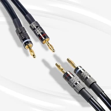 10FT Speaker Cables Banana Plug Speaker Cable Nylon Braided Speaker Wire with Banana Plugs for Speaker Wire Use for Home Theater，Car and More（1 Pack） - Image 4