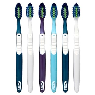 Oral-B Pro Health CrossAction Plaque Removal toothbrushes, 6 Count Toothbrush Soft, Deep Reach in Tight Spaces, Tongue Scraper Tooth Brush, Plaque Fighter, Gentle on Teeth, Gum stimulators - Image 9