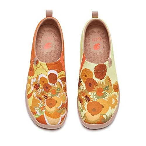 UIN Women's The National Gallery Collaborative Collection Art Painted Travel Shoes Van Gogh Sunflowers V3 (9) - Image 1
