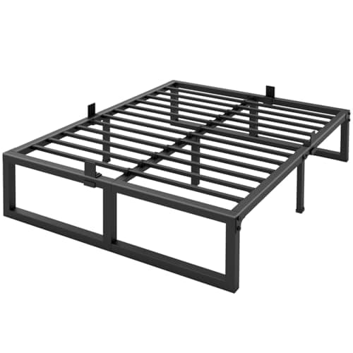 Yitong Angel 14 Inch Queen Bed Frame,3500 lbs Heavy Duty Metal Platform, Steel Slats Support/No Box Spring Needed/Noise Free/Non-Slip/Easy Assembly - Image 1