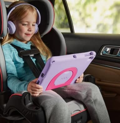 onn. GW2024 10.1" Kids Tablet, 1280 x 800 Resolution, 32GB, (2024 Model), Android 14 (Includes Lavender Rubberized Case with Kickstand) (Renewed) - Image 4