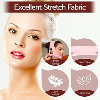ParaFaciem Reusable V Line Mask Facial Slimming Strap Double Chin Reducer Chin Up Mask Face Lifting Belt V Shaped Slimming Face Mask - Image 4