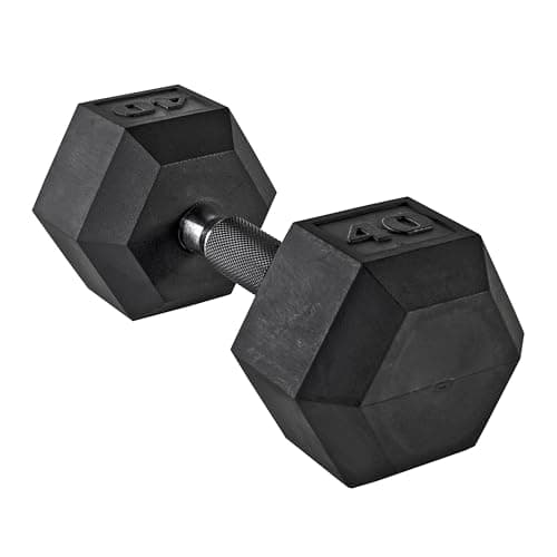 CAP Barbell Coated Dumbbell Weights with Padded Grip, Single, 40 LBS - Image 1