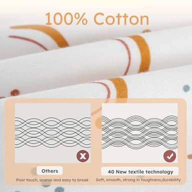 Yoofoss Baby Sleep Sack 6-12 Months Wearable Blanket for Babies 100% Organic Cotton 2-Way Zipper TOG 0.5 Toddler Sleeping Sack 3 Pack, Comfy Lightweight Sleep Sacks - Image 3