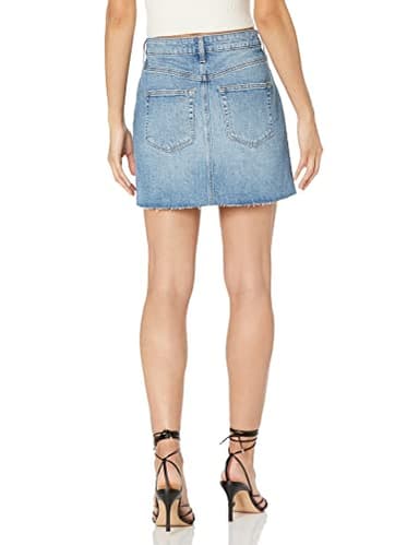 The Drop Women's Arhaan Denim Mini Skirt, Medium Indigo, XL - Image 2