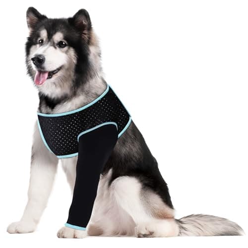 Comwish Recovery Sleeve for Dogs, Front Leg Protection After Surgery, Dog Leg Sleeve to Stop Licking, Bite and Keep Dry, Machine Washable Waterproof Abrasion Resistant Dog Recovery Sleeve (XXL) - Image 1