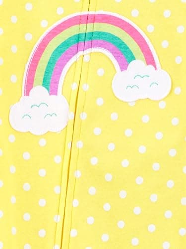 Simple Joys by Carter's Baby 3-pack Snug-fit Footless Cotton Pajamas, dinosaur, space, rainbow, 18 Months - Image 4