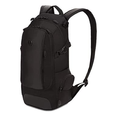 SwissGear 3598 Backpack Narrow Daypack, Black, 18-Inch - Image 1