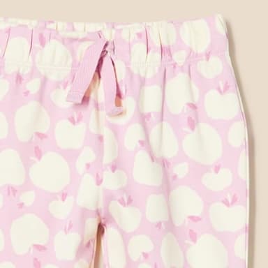 Amazon Essentials Unisex Babies' Cotton Pull-On Pants, Pack of 3, Pink/Apples, 0-3 Months - Image 3