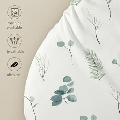 Soarwg Kids Bassinet Sheets, Bassinet Sheets for Baby Boy and Girl, Bassinet Sheet Neutral, Fit for Rectangle, Round, Oval, Hourglass Mattress, Flexible for Different Bassinet Pad/Mattress 4 Pack - Image 4