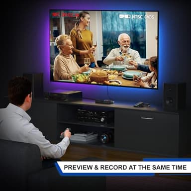 Portta VHS to Digital Converter, Video to Digital Recorder with Remote, Compatible with VHS, VCR, DVR, DVD, Hi8, Mini DV Players, Camcorder, Gaming Consoles (Tapes/DVD Player Not Included) - Image 7