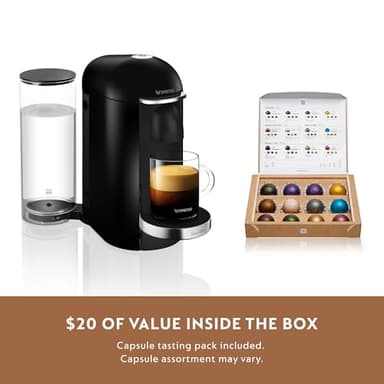 Nespresso Vertuo Plus Deluxe Coffee and Espresso Maker by Breville, Black - Image 7