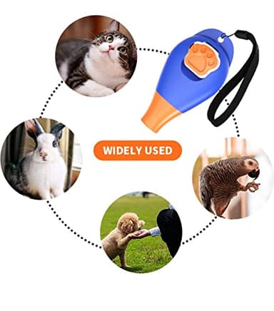 Dog Training Clicker with Whistle and Wrist Strap - Positive Behavior Reinforcer for Pets - All Ages, Puppy and Adult Dogs - Use to Reward and Train - Dog Whistle Included (Blue) - Image 6