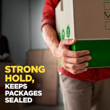 Scotch Sure Start Shipping Packaging Tape, 1.88" x 22.2 yd, Designed for Packing, Shipping and Mailing, Quiet Unwind, No Splitting or Tearing, 1.5" Core, Clear, 6 Dispensered Rolls (145-6) - Image 7