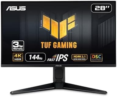 ASUS TUF Gaming 28” 4K 144HZ DSC HDMI 2.1, Monitor (VG28UQL1A) - UHD (3840 x 2160), Fast IPS, 1ms, Extreme Low Motion Blur Sync, G-SYNC Compatible, FreeSync Premium, Eye Care, DCI-P3 90%,Black - Image 3