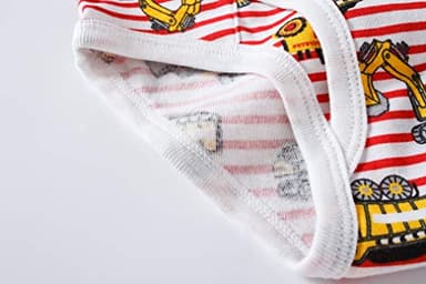 Boboking Little Boys Briefs Dinosaur Truck Toddler Kids Underwear (Pack of 6) 4T - Image 5
