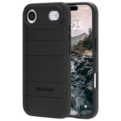 Pelican Protector iPhone Air Case [Compatible with MagSafe] Rugged Magnetic Phone Case with 16ft Military-Grade Drop Protection - Heavy Duty Phone Cover for iPhone Air - Black - Image 1
