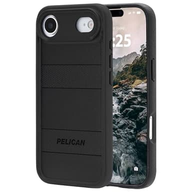 Pelican Protector iPhone Air Case [Compatible with MagSafe] Rugged Magnetic Phone Case with 16ft Military-Grade Drop Protection - Heavy Duty Phone Cover for iPhone Air - Black - Image 1