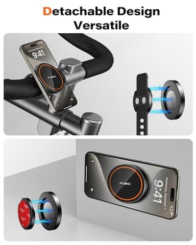 A2C Gym Fitness Phone Mount for MagSafe - 17 N54 Strong Magnets Stable and Secure Phone Mount with Adjustable Strap, Compatible with Gym Equipment, Stroller, Shopping Cart, Exercise Bikes - Image 5