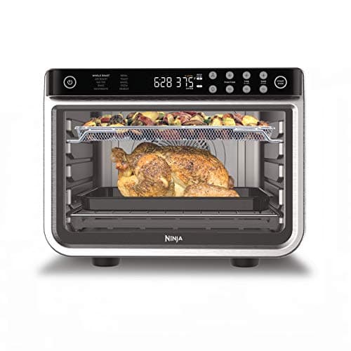 Ninja Air Fryer & Toaster Oven | Foodi Series, XL Pro Air Oven Kitchen Countertop Convection | 10-in-1 Functions | Fits a 5-lb Chicken & Sheet Pan of Vegetables | 1800 Watts | Stainless Steel | DT201 - Image 1