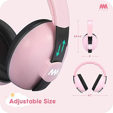 Mumba Baby Ear Protection Noise Cancelling Headphones for Babies and Toddlers Baby Earmuffs - Ages 3-24+ Months - Image 9