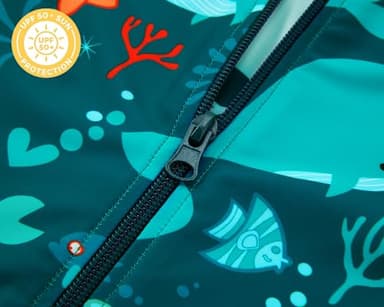 Baby Boy Swimsuit UPF 50+ Sun Protection, Baby Boys Rash Guard, Baby Beach Essentials, Toddler Bathing Suit Boy (Dark Green, 3-6 Months) - Image 5