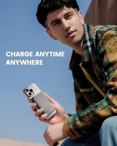 ULiXWH SlimMag Power Bank 5000mAh, Magnetic Wireless Portable Charger with Fast Charging, Enhanced Safety for MagSafe Battery Pack for iPhone 16 Pro Max/16 Pro/16/15/14/13/12 - Image 6
