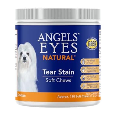 Angels’ Eyes Natural Tear Stain Prevention Soft Chews for Dogs | Chicken Flavor| For All Breeds | No Wheat No Corn | Daily Supplement | Proprietary Formula - Image 1