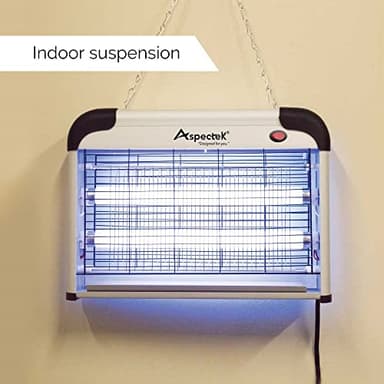 ASPECTEK Insect Killer, Bug Zapper, Powerful 20W Electronic Indoor Fly Zapper, Mosquito Killer-Indoor Use Including Free 2 Pack Replacement Bulbs - Image 6
