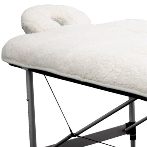 ForPro Premium Quilted Fleece Table Pad Set, Natural, Extra Soft, Hypoallergenic, for Massage Tables, Includes Massage Table Pad and Face Rest Cover - Image 1