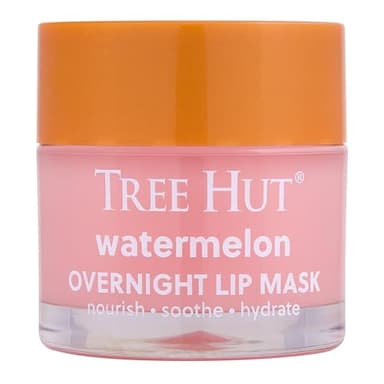 Tree Hut Watermelon Overnight Lip Mask | Leave on Overnight & Wake up to Soft, Hydrated Lips | Elevate your Self Care Routine | .6 oz. - Image 1